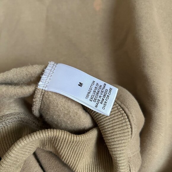 Fear of God Essentials Mens Sz Medium Tan Hoodie Sweaters - Picture 9 of 10